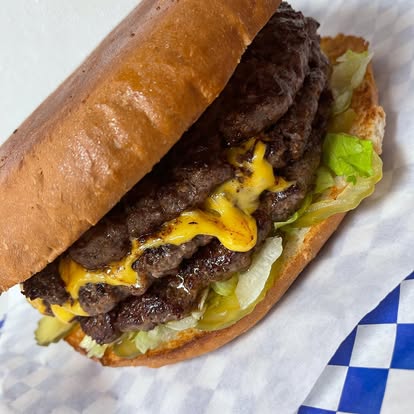 Fresh burger from R D's Burgers